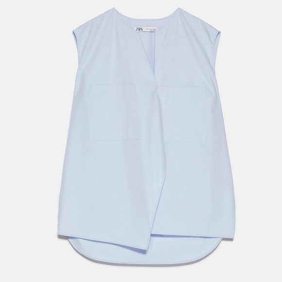 Zara Poplin Blouse - Picture 2 of 6